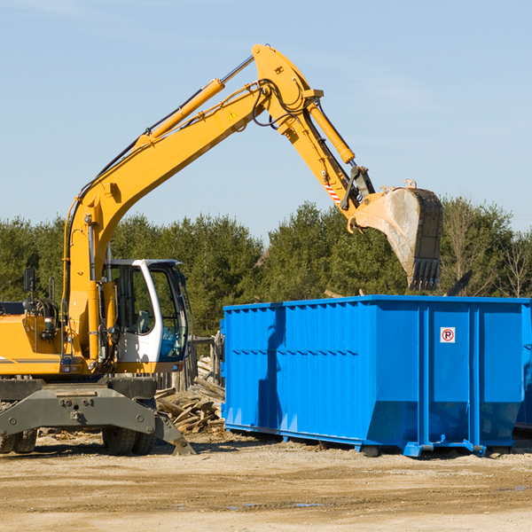 can i choose the location where the residential dumpster will be placed in Juliustown